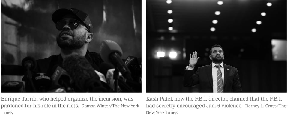 Trump pardoned one of these bums and made the other head of the FBI.