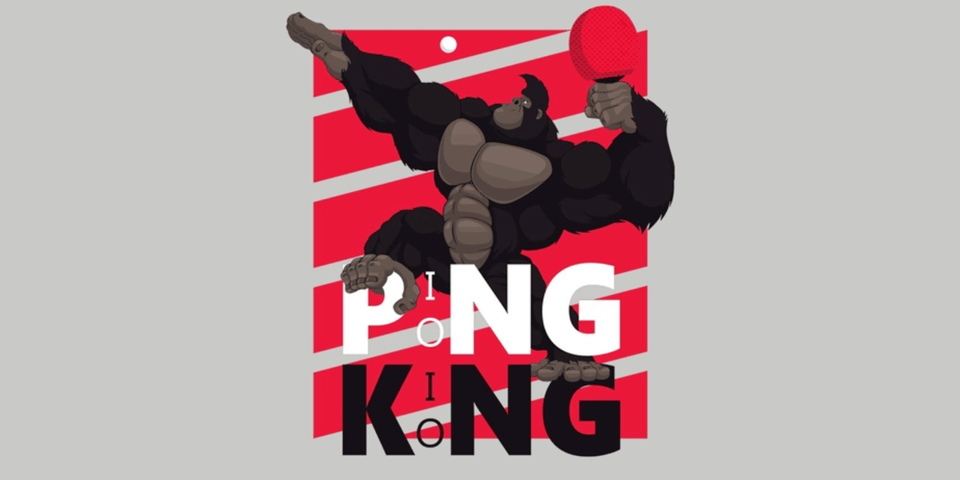 King Kong with a ping pong bat.