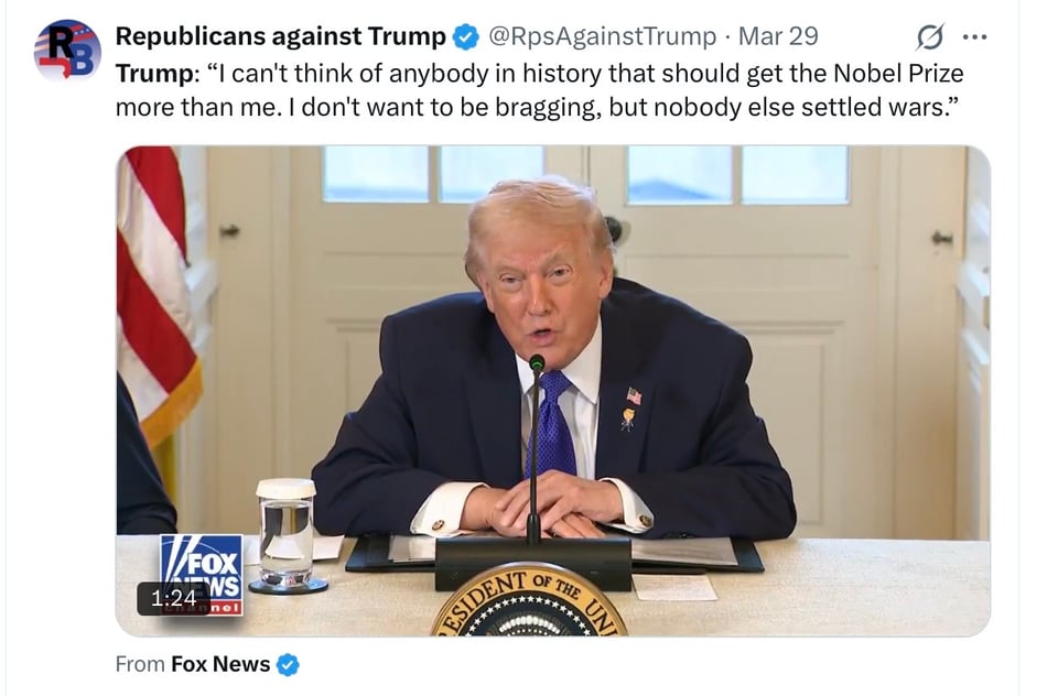 Deranged, delusional, war-mongering Trump