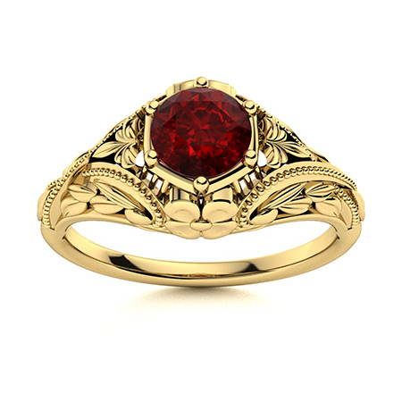 ruby engagement ring