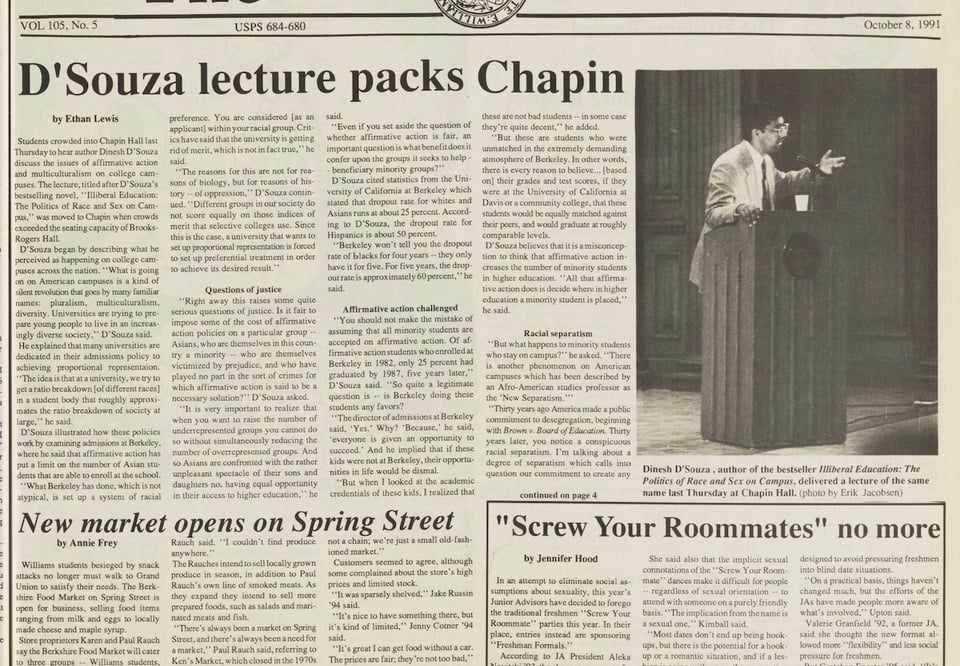 D'Souza lecture packs Chapin