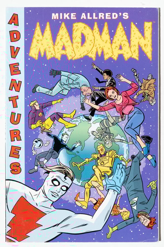The cover to Madman Adventures by Mike Allred