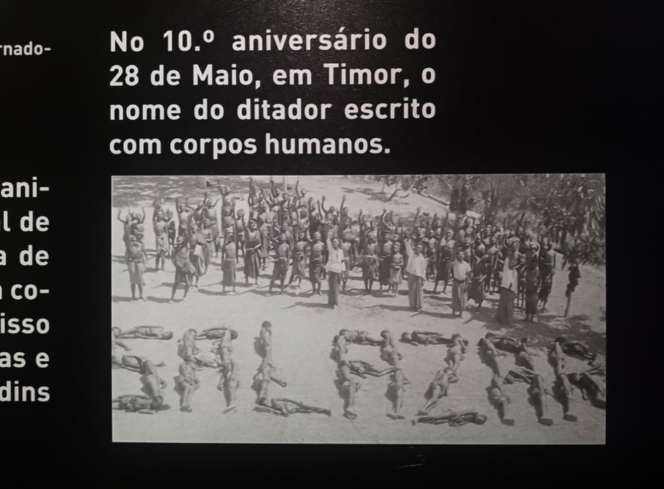Photo and caption from Aljube Museum of Resistance and Freedom.