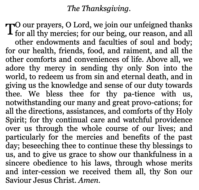 A Prayer of Thanksgiving | Notes for Advent I