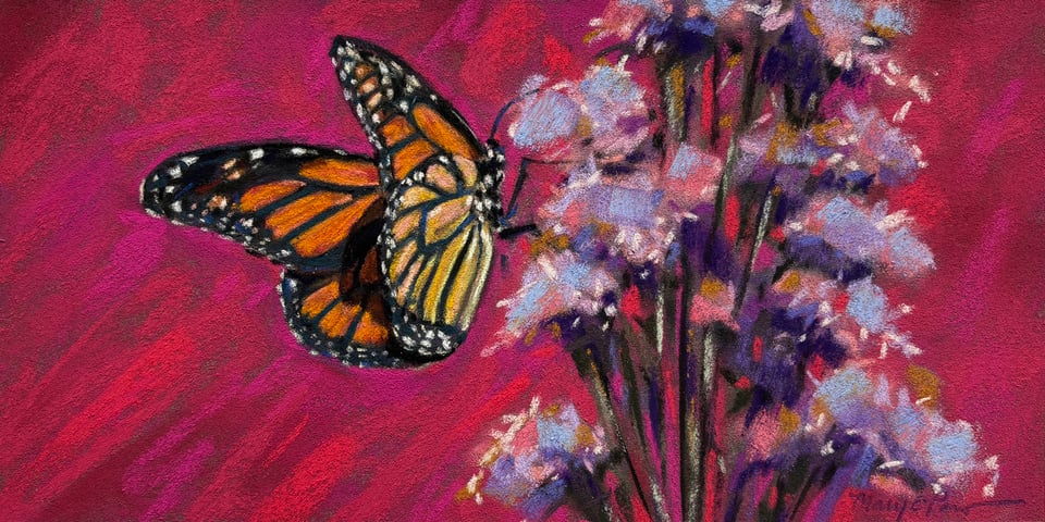 Monarch butterfly artwork