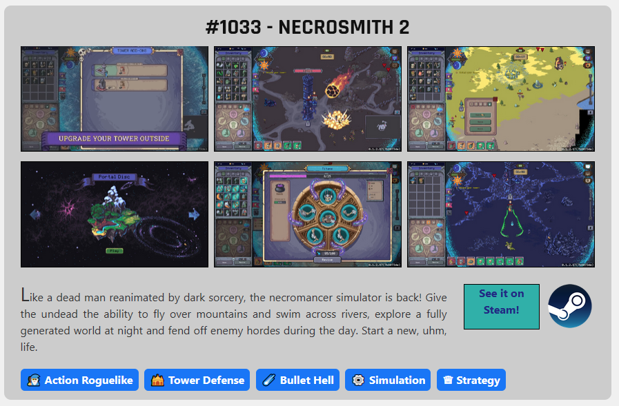 Necrosith screenshots capsule.