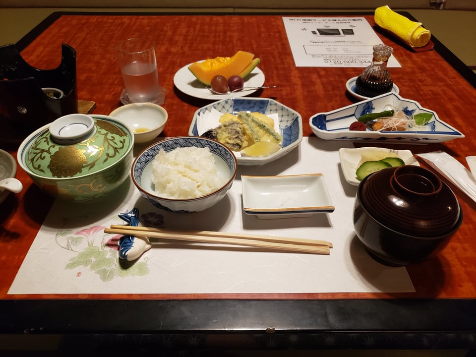 The second course of my kaiseki dinner.