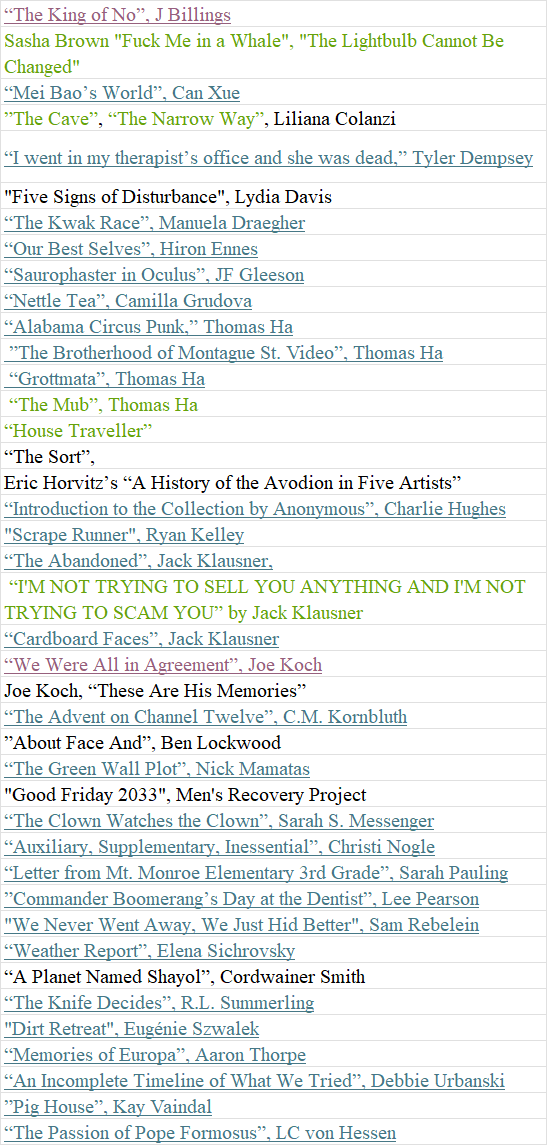 SHORT STORY REX Year Two in Review 2024