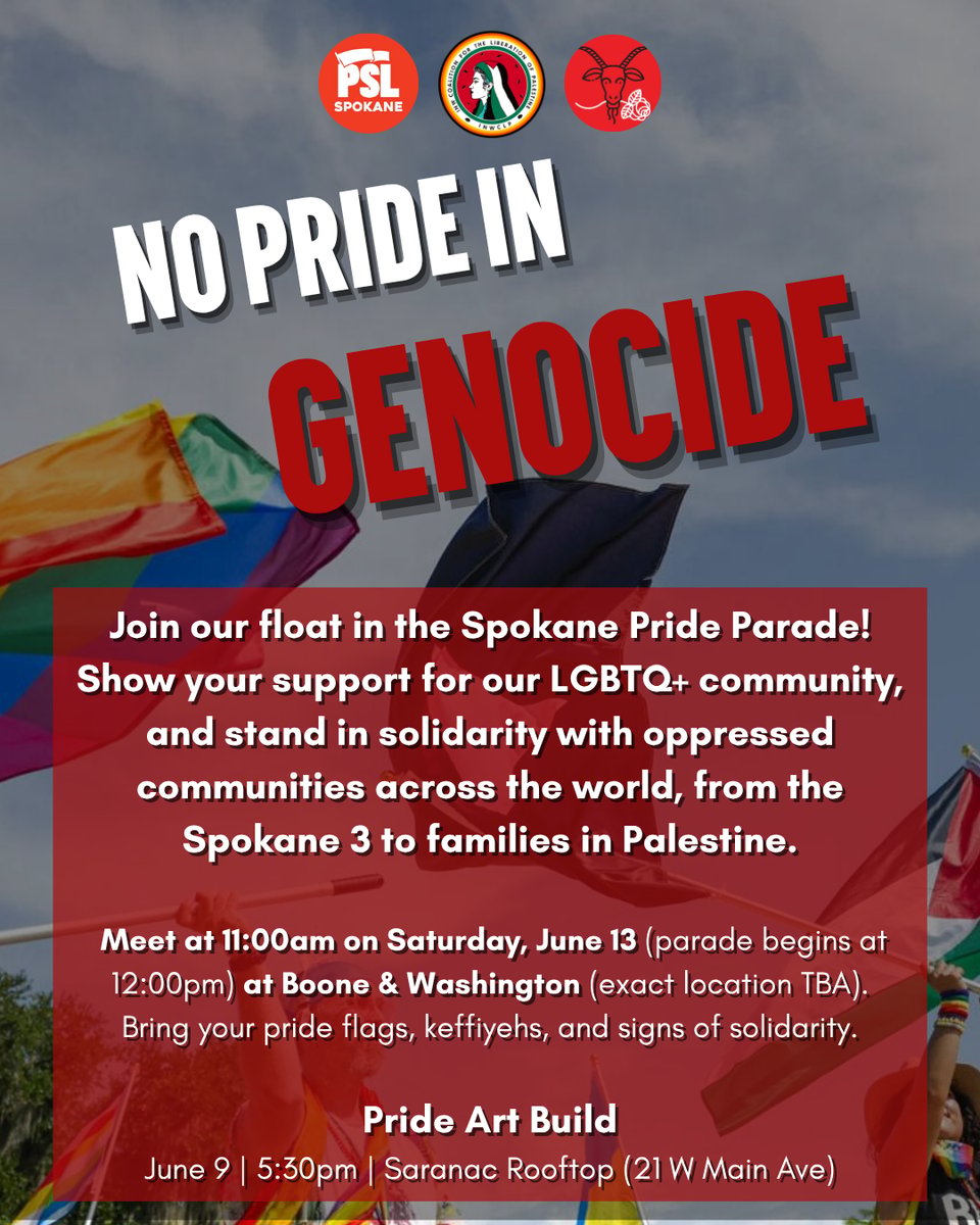 Stand with the Spokane 3 today, join us at Pride on June 13!