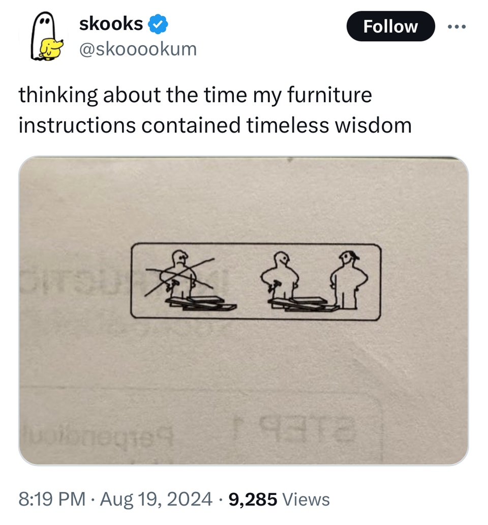 A tweet from @skooookum that says 