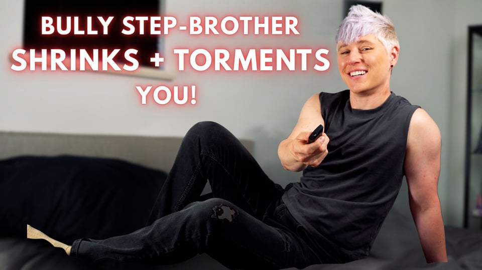 cover image for "BULLY STEP-BROTHER SHRINKS + TORMENTS YOU"