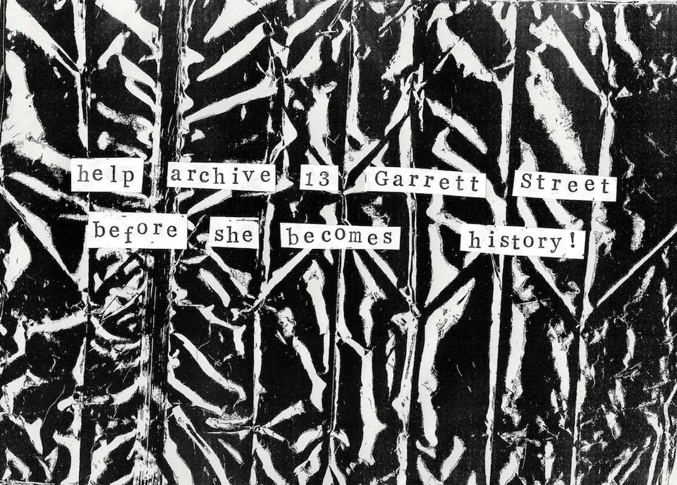 help archive 13 garrett street before she becomes history!