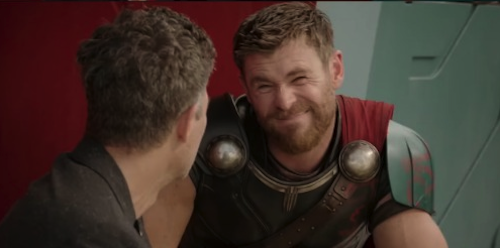Thor making a squinting, skeptical face from THOR: RAGNAROK.