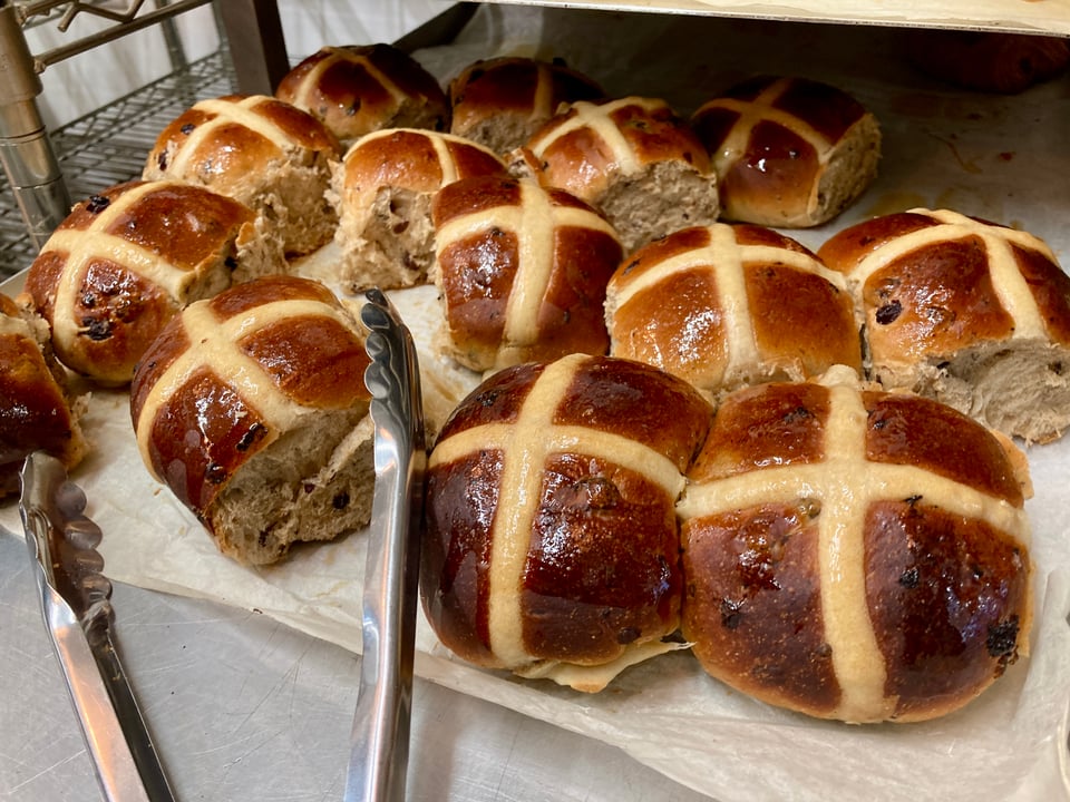 A tray of mince pies