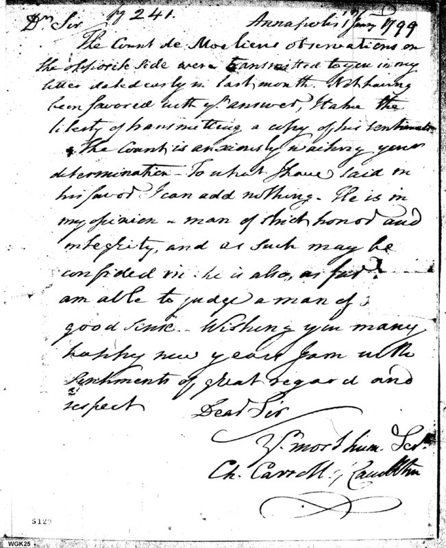 A black-and-white scan of a letter in cursive