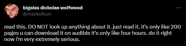 screencap of a tweet