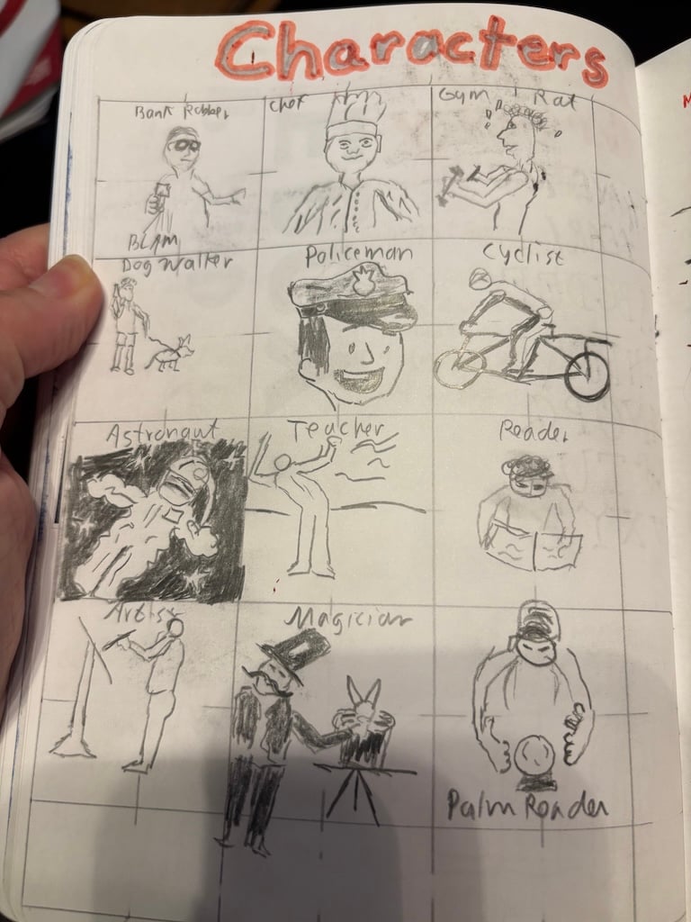 Character sketches from my diary