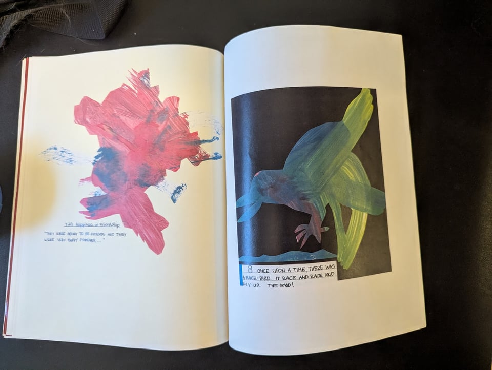 A child's rendition of a bird