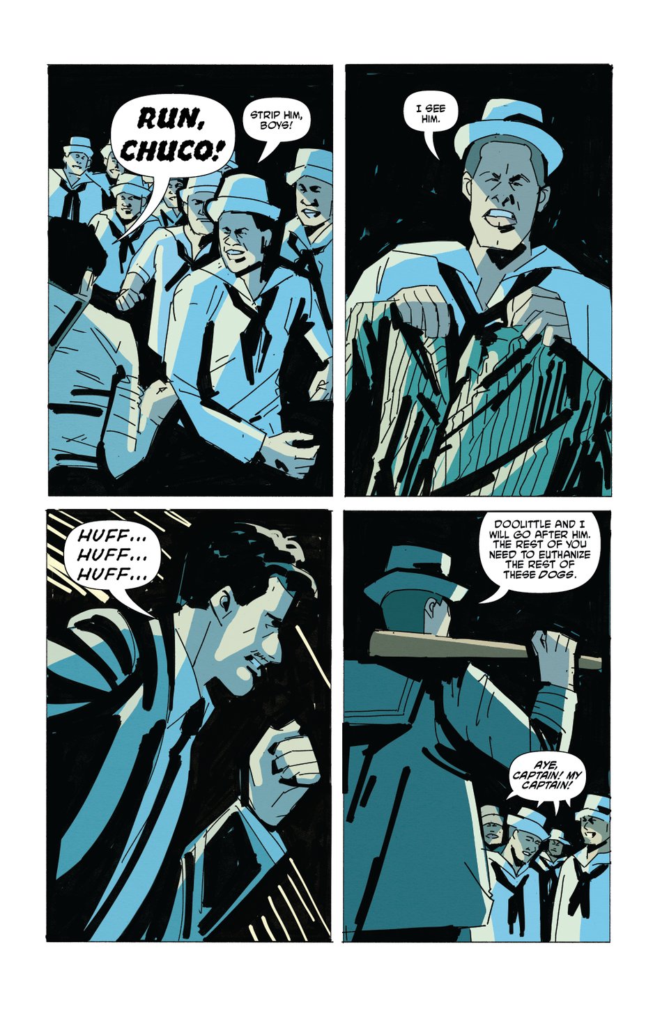 death to pachuco #5 art by rachel merrill, lee loughridge, and henry barajas.