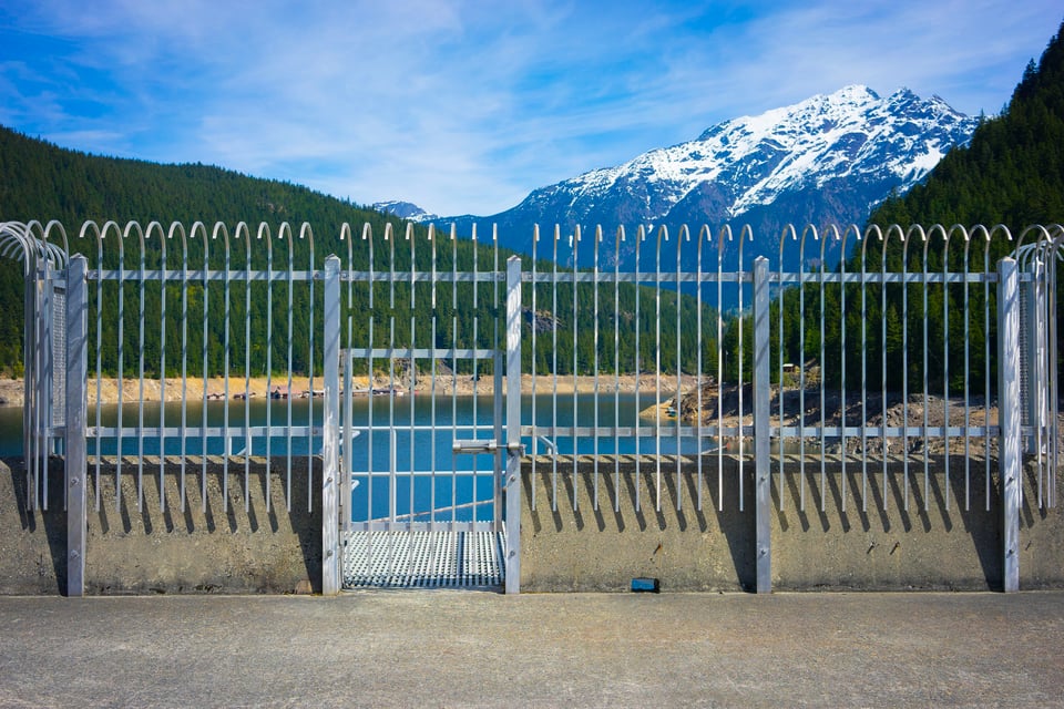 A view from a dam near Seattle