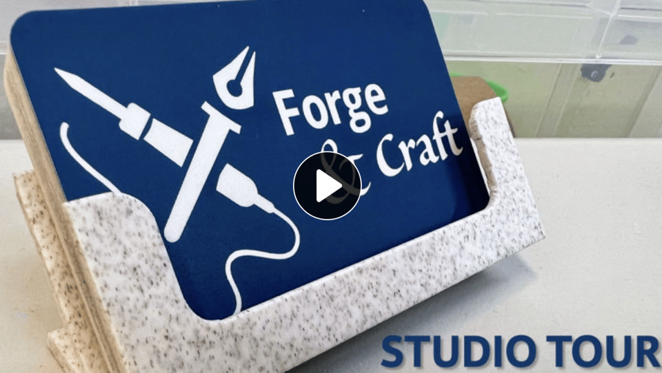 A screenshot of a video player showing the Forge & Craft logo.