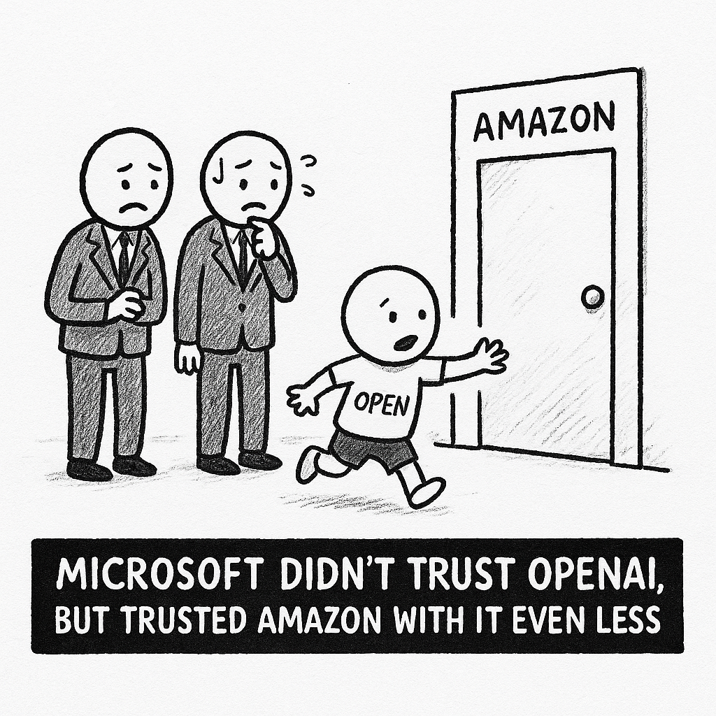 MICROSOFT DIDN'T TRUST OPENAI, BUT TRUSTED AMAZON WITH IT EVEN LESS.