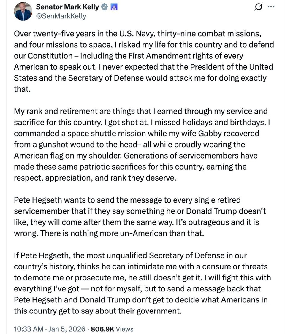 Mark Kelly fights back