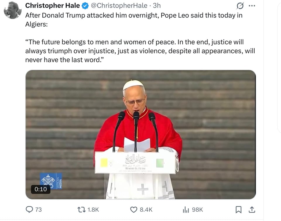 The Pope answered Trump’s attacks again and again.
