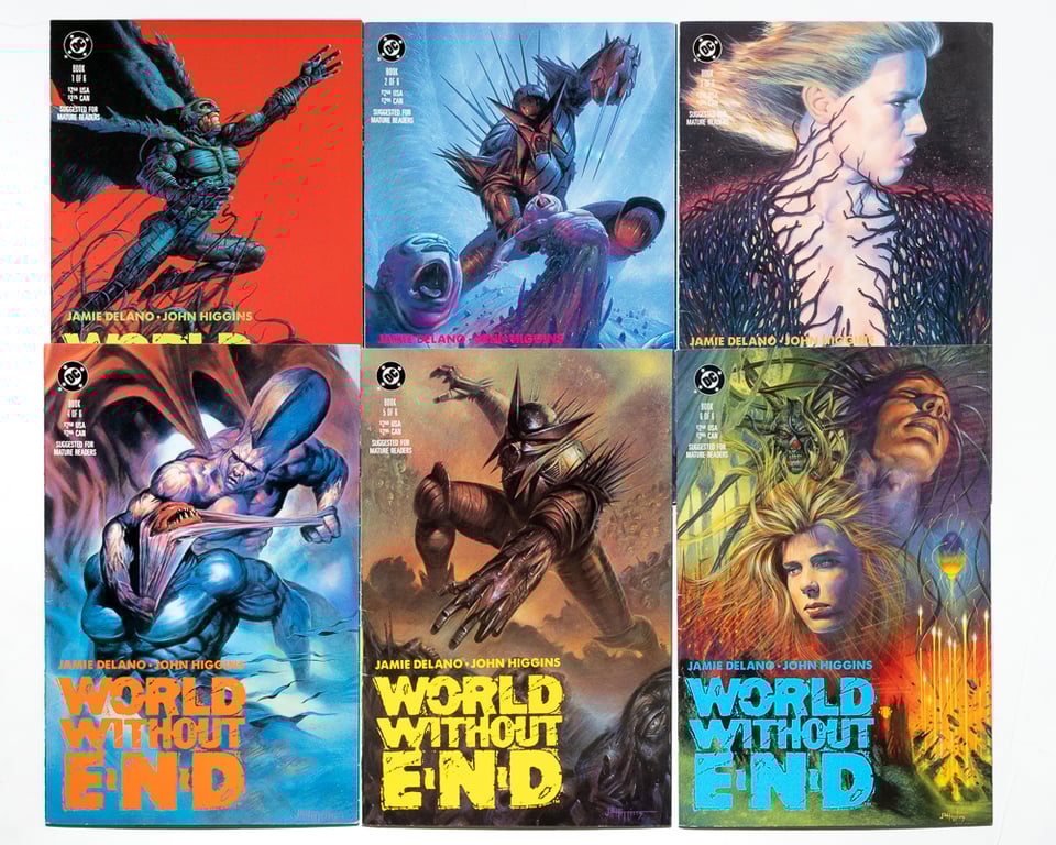 the covers of World Without end 1-6