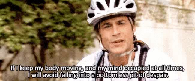 Chris Traeger from Parks & Rec explaining his philosophy for avoiding despair