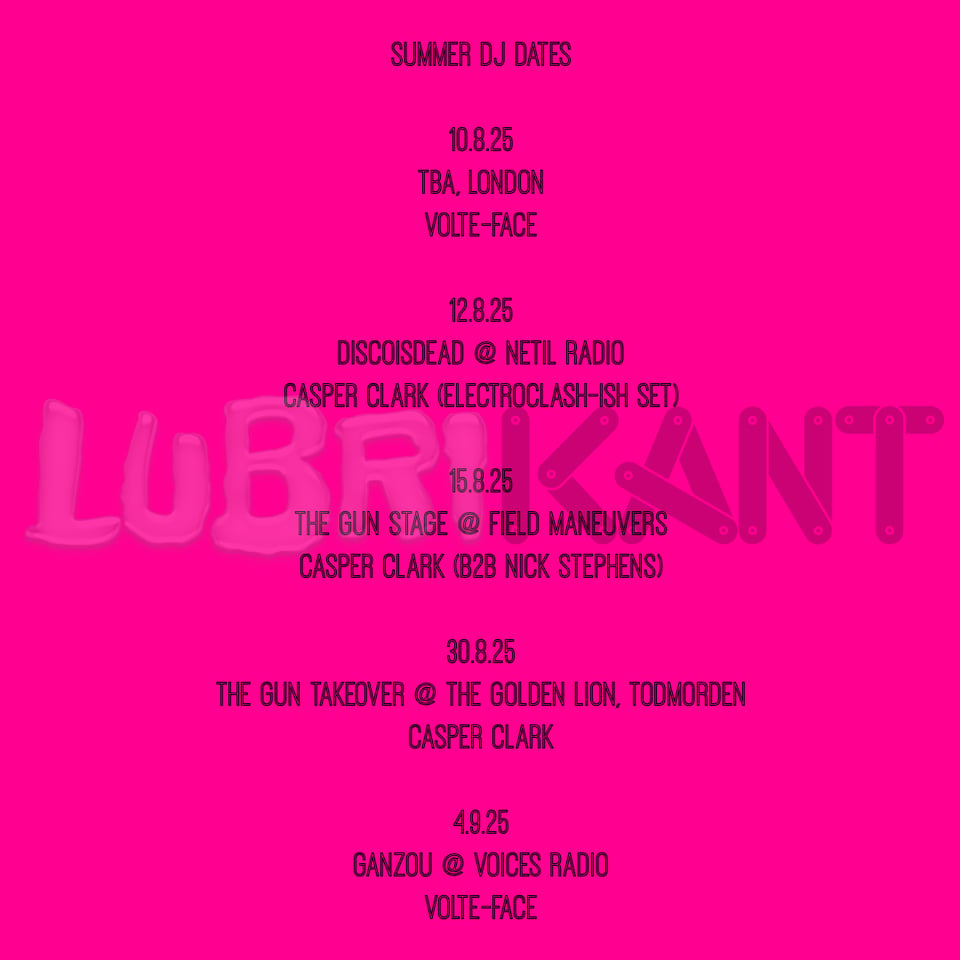 Lubrikant Vol.10 - New Mix Series + DJ Dates