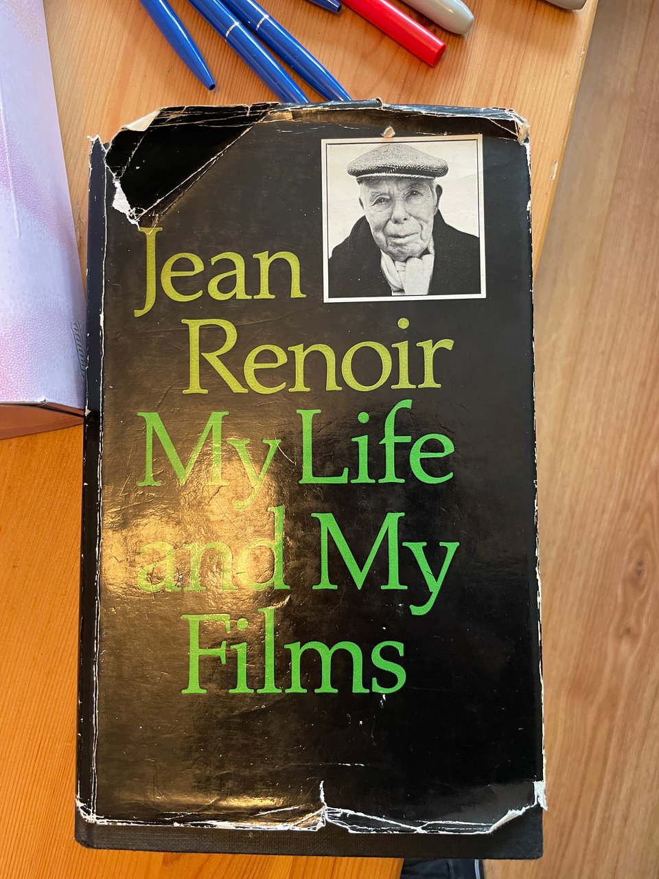The cover of the book "My Life and My Films" by Jean Renoir