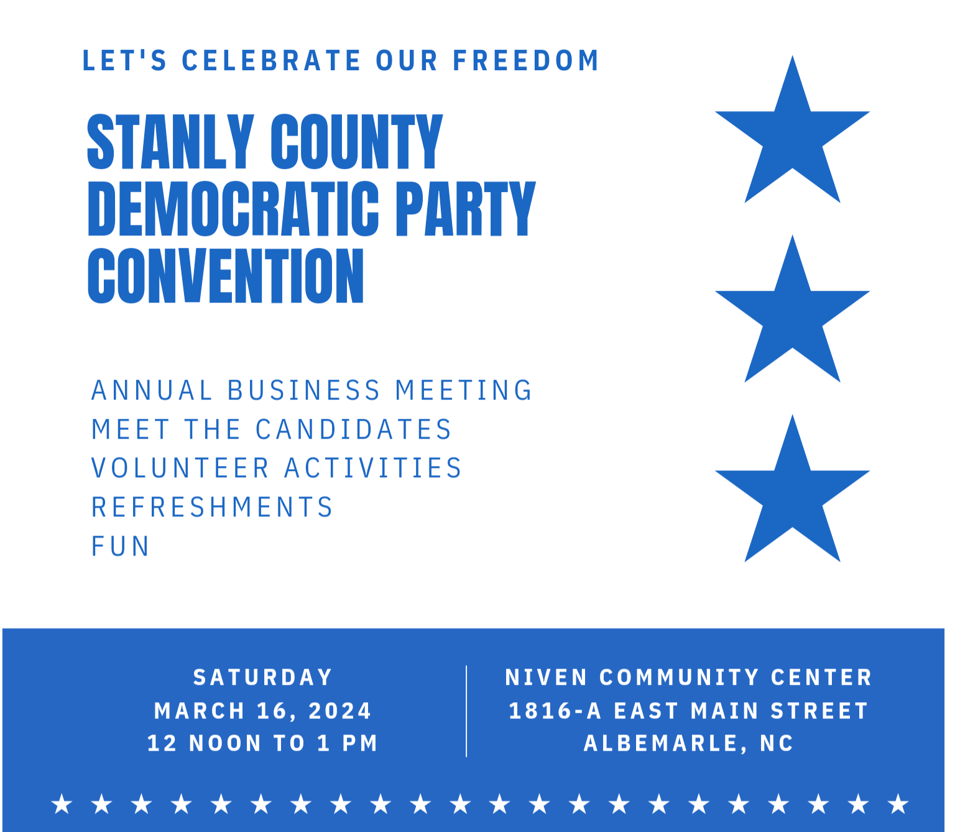 2024 Stanly County Democratic Convention