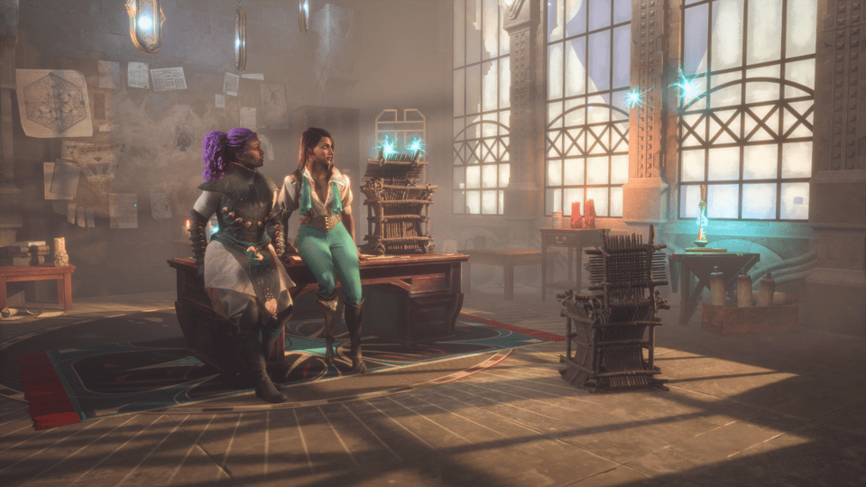 rook and neve in neve's office, wondering if they will ever get to make out