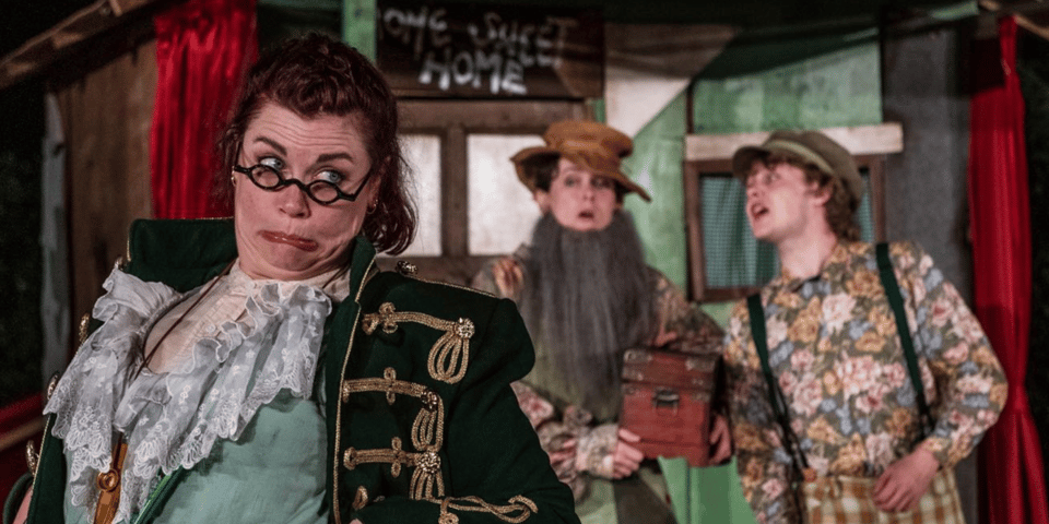 Emily Jane Kerr pulls a face in The Winter's Tale.