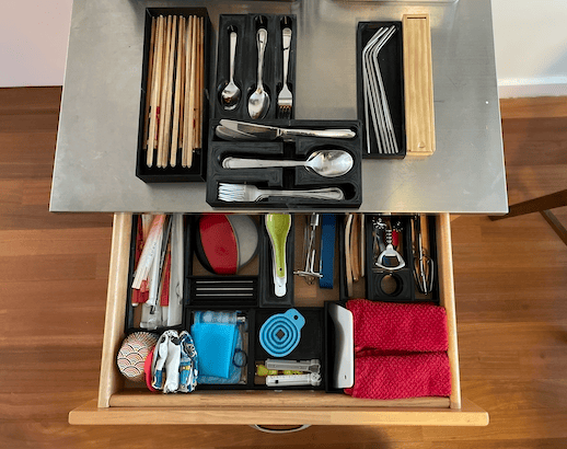 Organizing my kitchen drawers