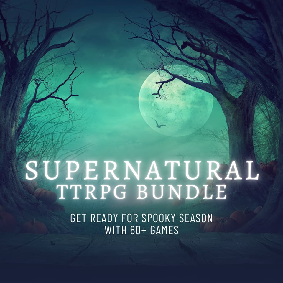 Supernatural Tabletop Roleplaying Game Bundle: get ready for spooky season with 60+ games