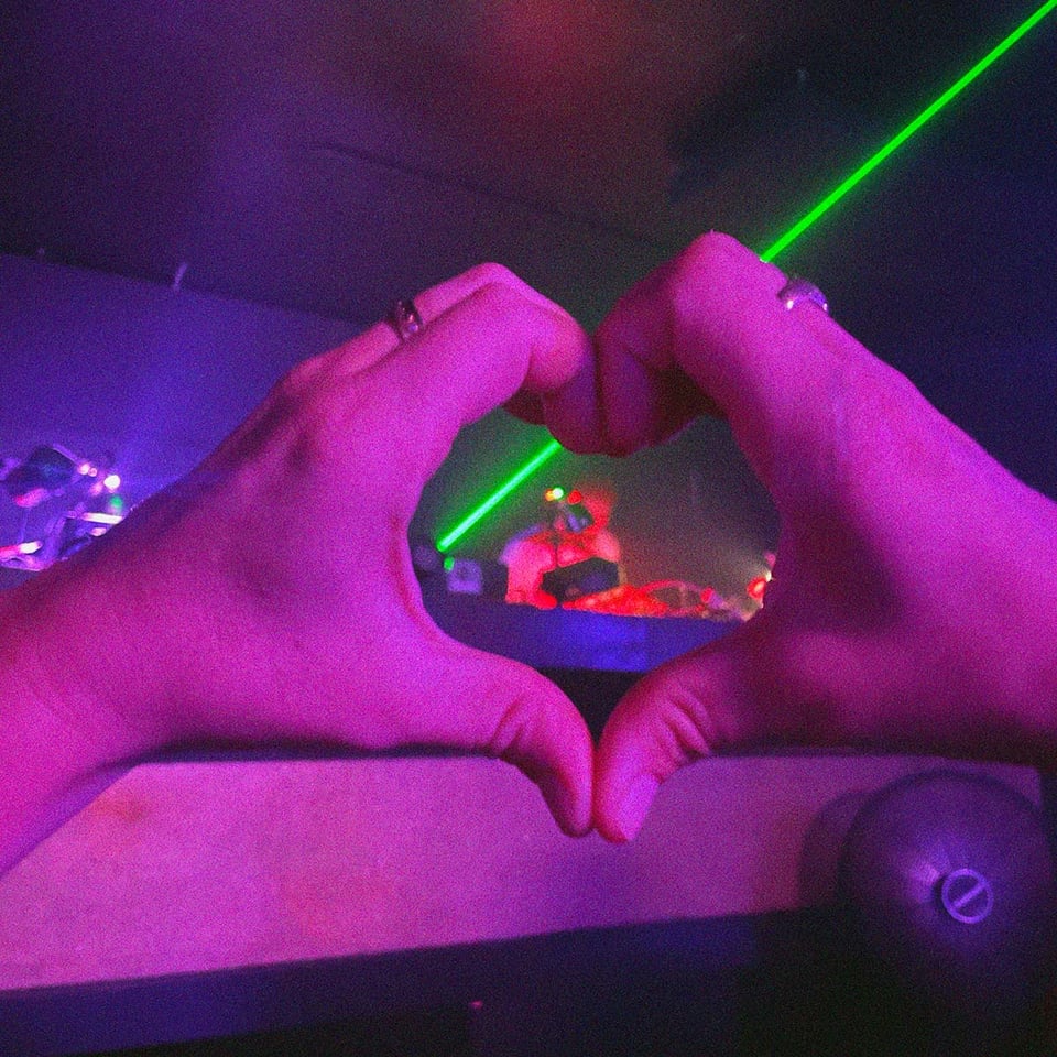 heart hands around our friend Max Mellman