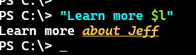 Creating an ANSI hyperlink