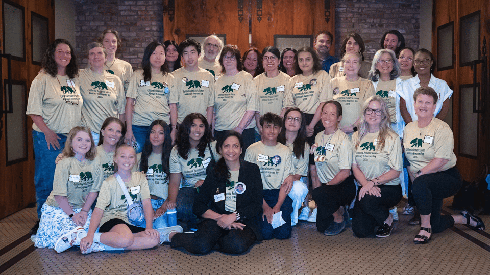 A group picture of the attendees at the first Pediatric Cancer Advocacy and Awareness Day