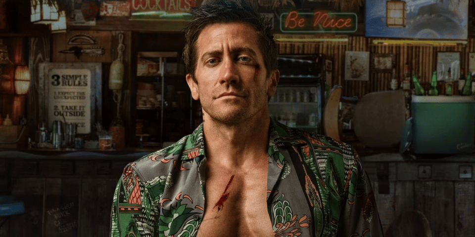 Jake Gyllenhaal in a hawaiian shirt.