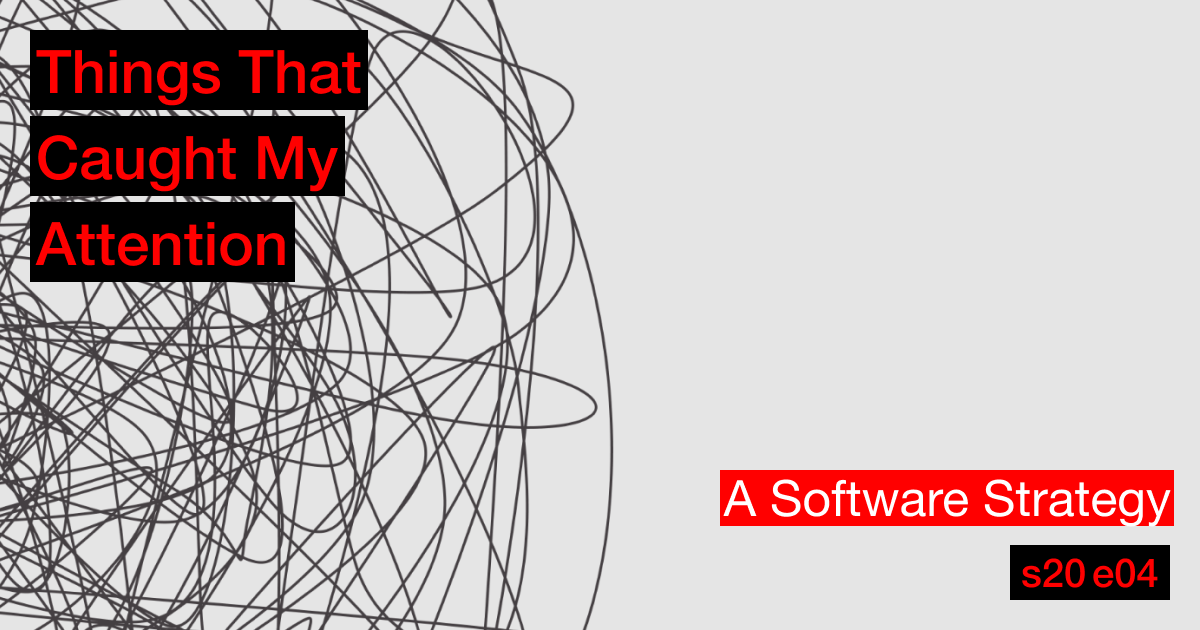 s20e04: A Software Strategy
