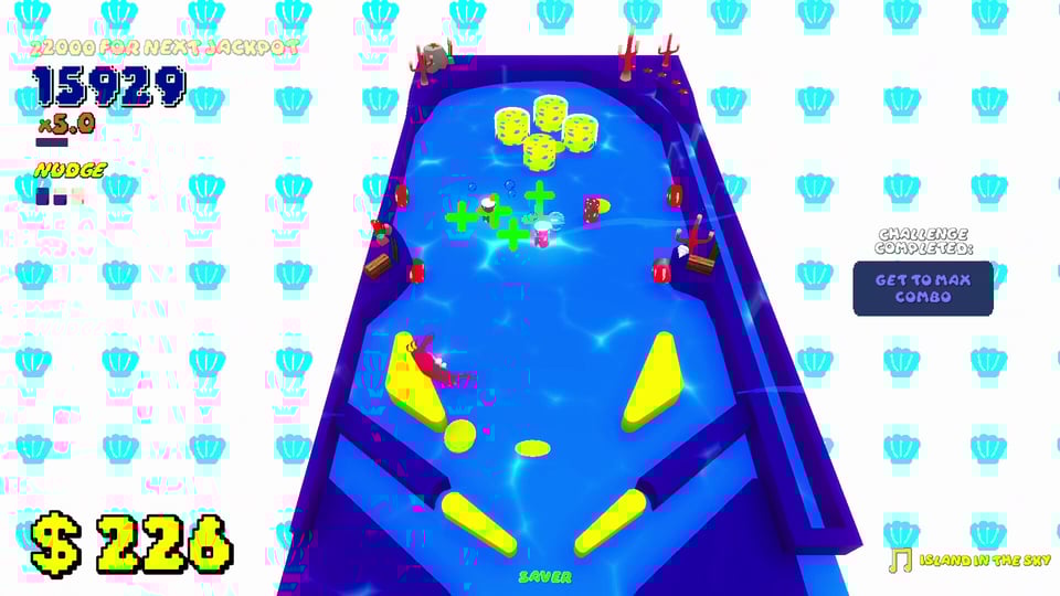 Screenshot of the videogame "Super Pinball Adventure"