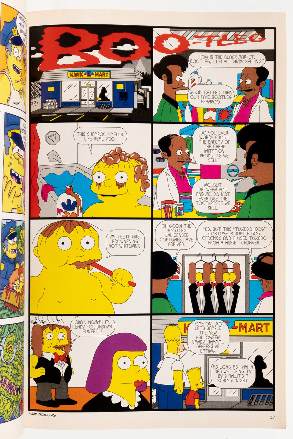 a one page comic by Ben Jones. It is entitled "Boo-tleg."