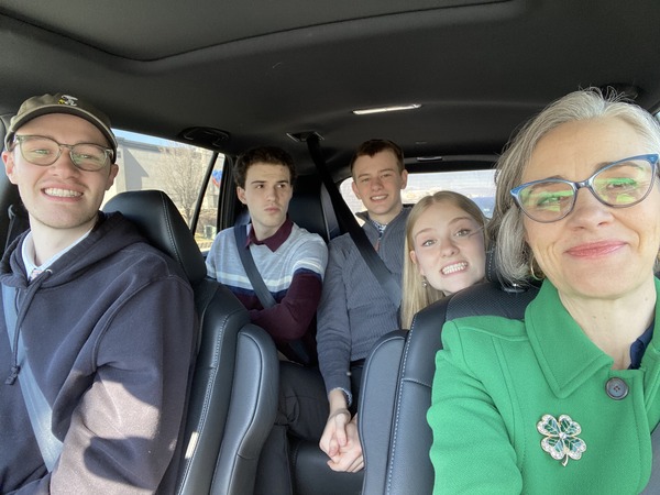 My children and I at great grandma's funeral