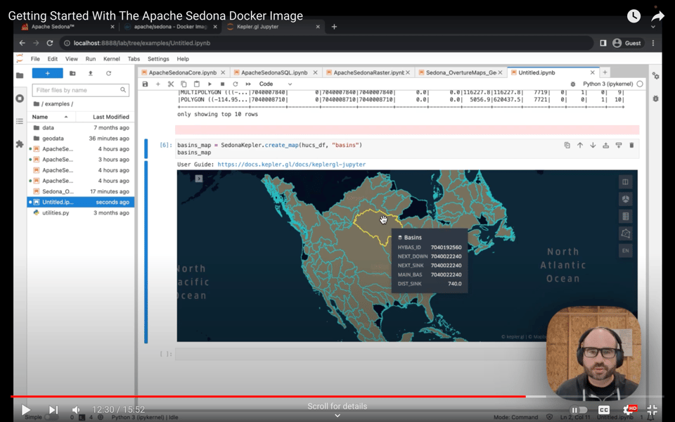 Getting started with the Apache Sedona Docker Image