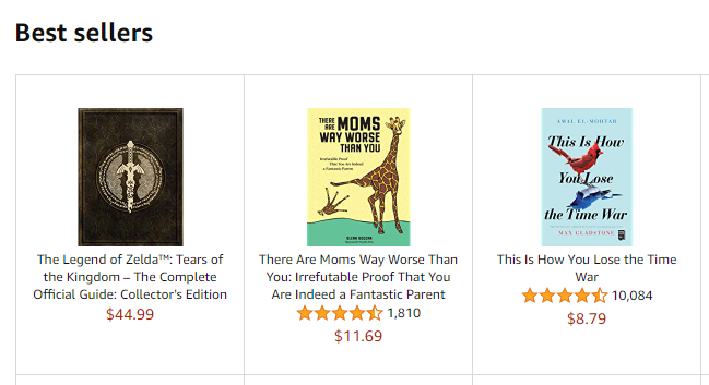 how to lose the time war reaches 3 on amazon