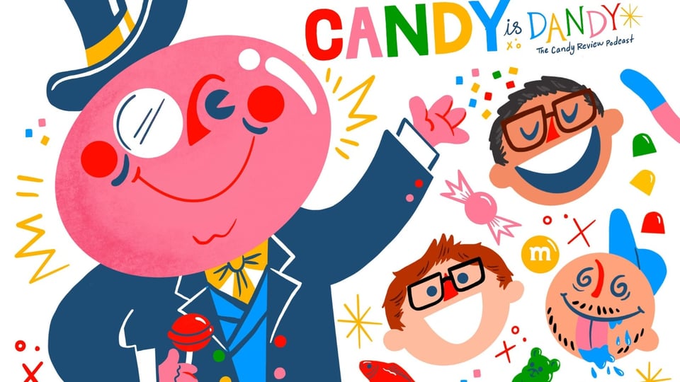 The Candy Is Dandy logo is edited to be horizontal