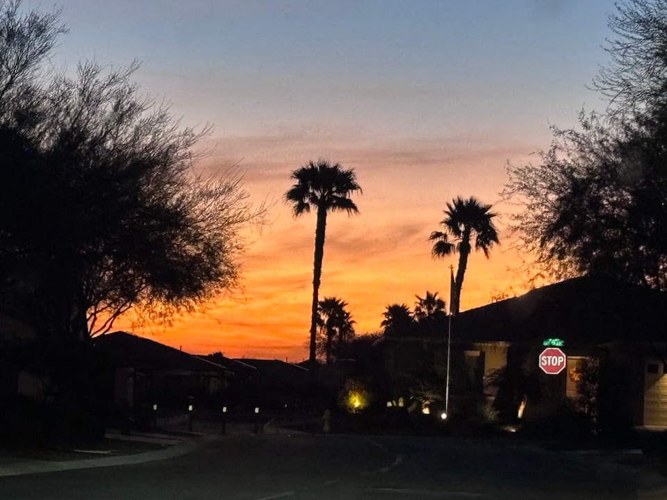 sunrise over Goodyear AZ
