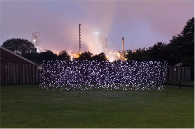 Light painting in Port Talbot, courtesy of Francis.D Pope et al in Communications Earth & Environment open access journal
